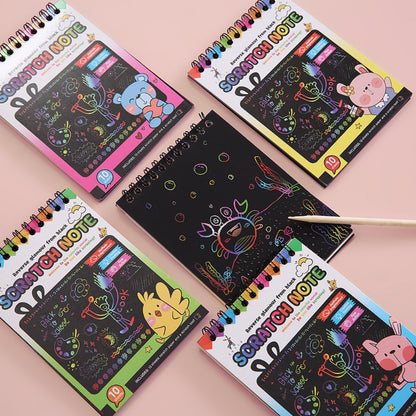 Paper Set for Kids Arts Scraping Painting