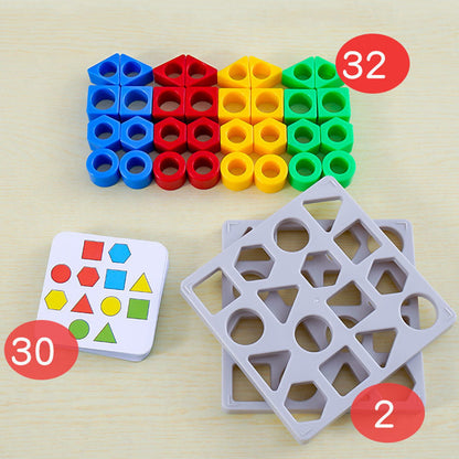 Geometric Shape Color Matching Interactive Toy