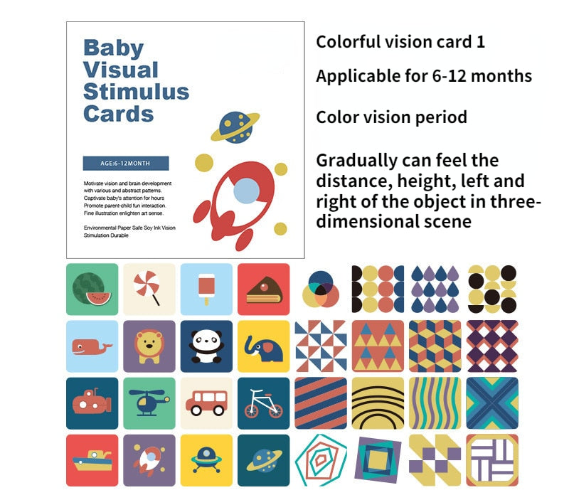 Baby Visual Stimulation Flash Cards