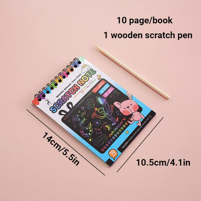 Paper Set for Kids Arts Scraping Painting