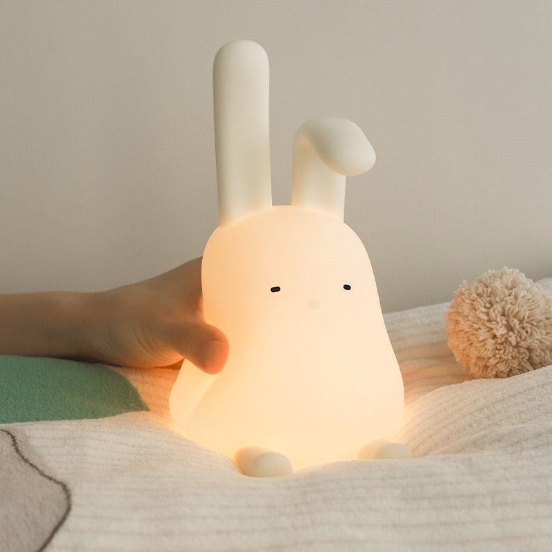 Adorable LED Night Light for Kids: Touch Sensor Bedroom Lamp with Charming Room Decor Appeal
