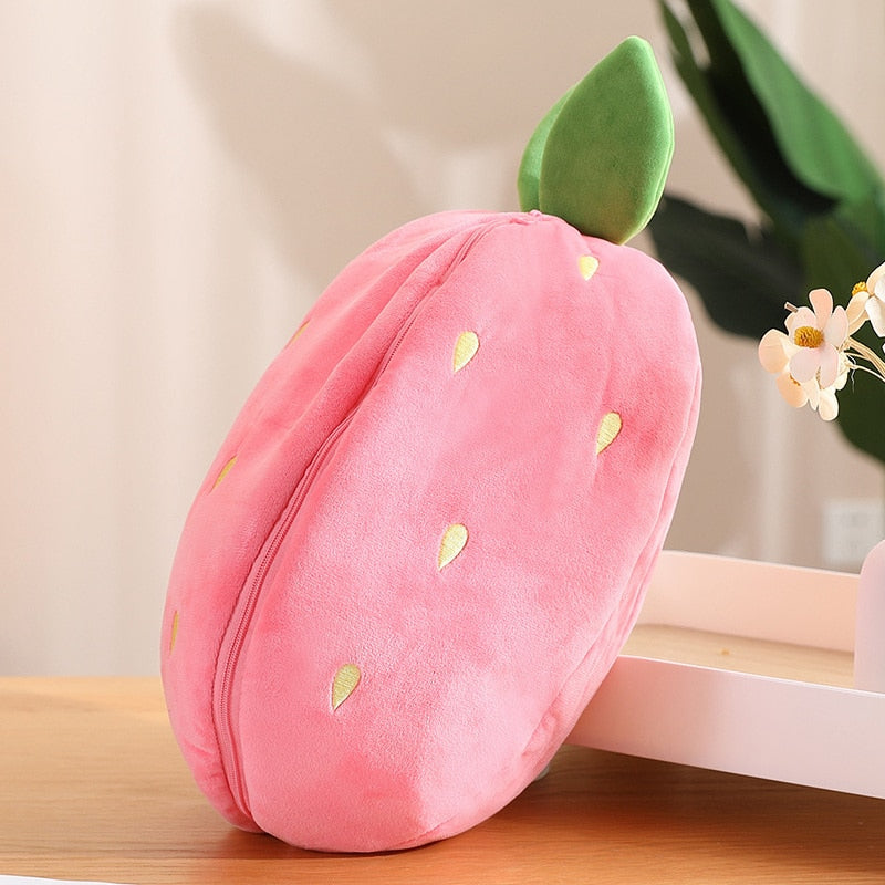 Magical Carrot to Rabbit Transformation - 18CM Cute Bunny Plush Toy with Long Ears, a Kawaii Kids' Must-Have
