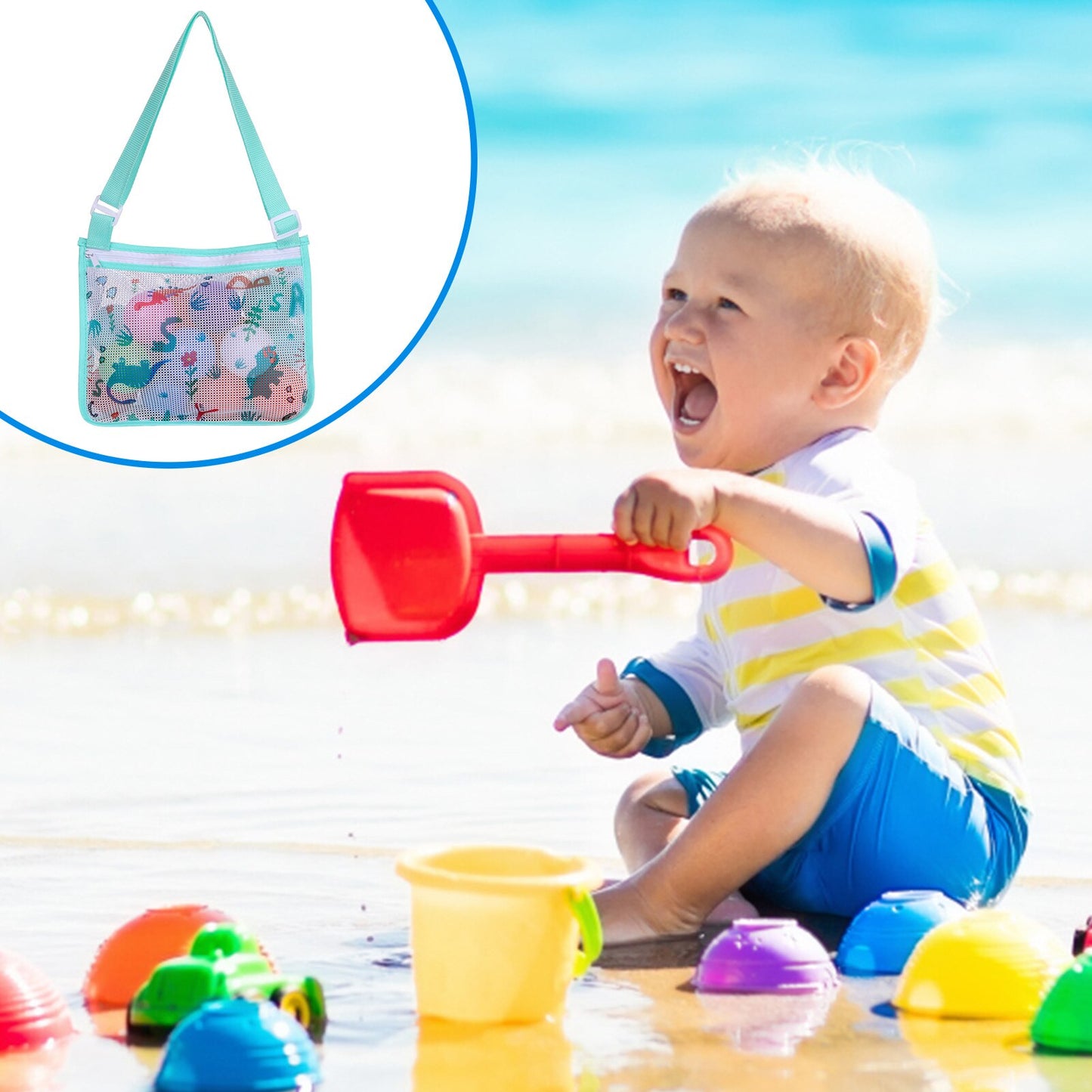 Products Kids Sand Toy Storage Mesh Bag