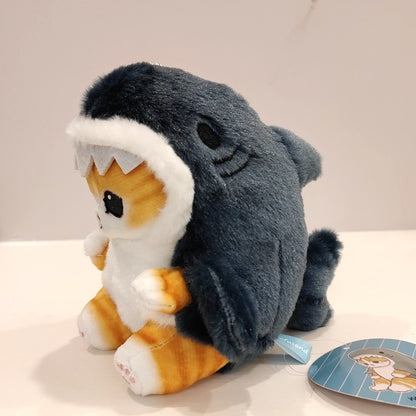 Cute Shark Cat Fried Shrimp Cat Plush Doll Pendant Doll Beautiful Room Car Bag Decoration Pendant Opening Holiday Gift