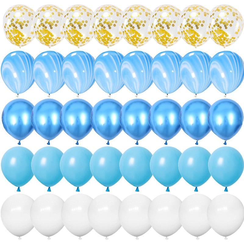 40pcs 12inch Rose Gold Confetti Latex Balloons Happy Birthday Party Decorations