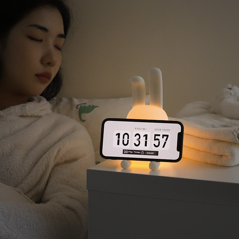 Adorable LED Night Light for Kids: Touch Sensor Bedroom Lamp with Charming Room Decor Appeal