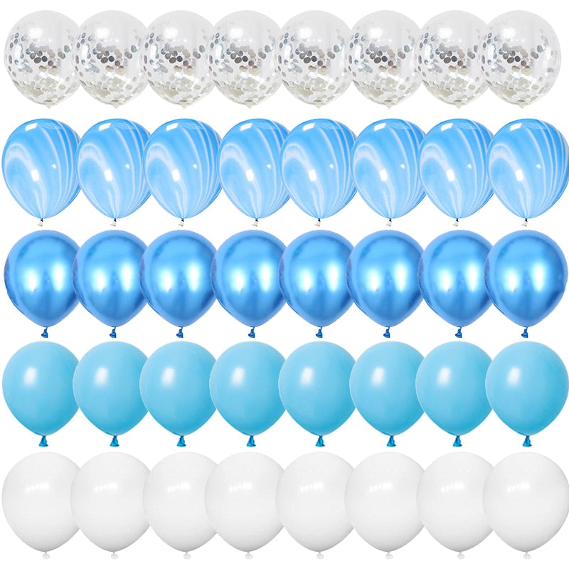 40pcs 12inch Rose Gold Confetti Latex Balloons Happy Birthday Party Decorations