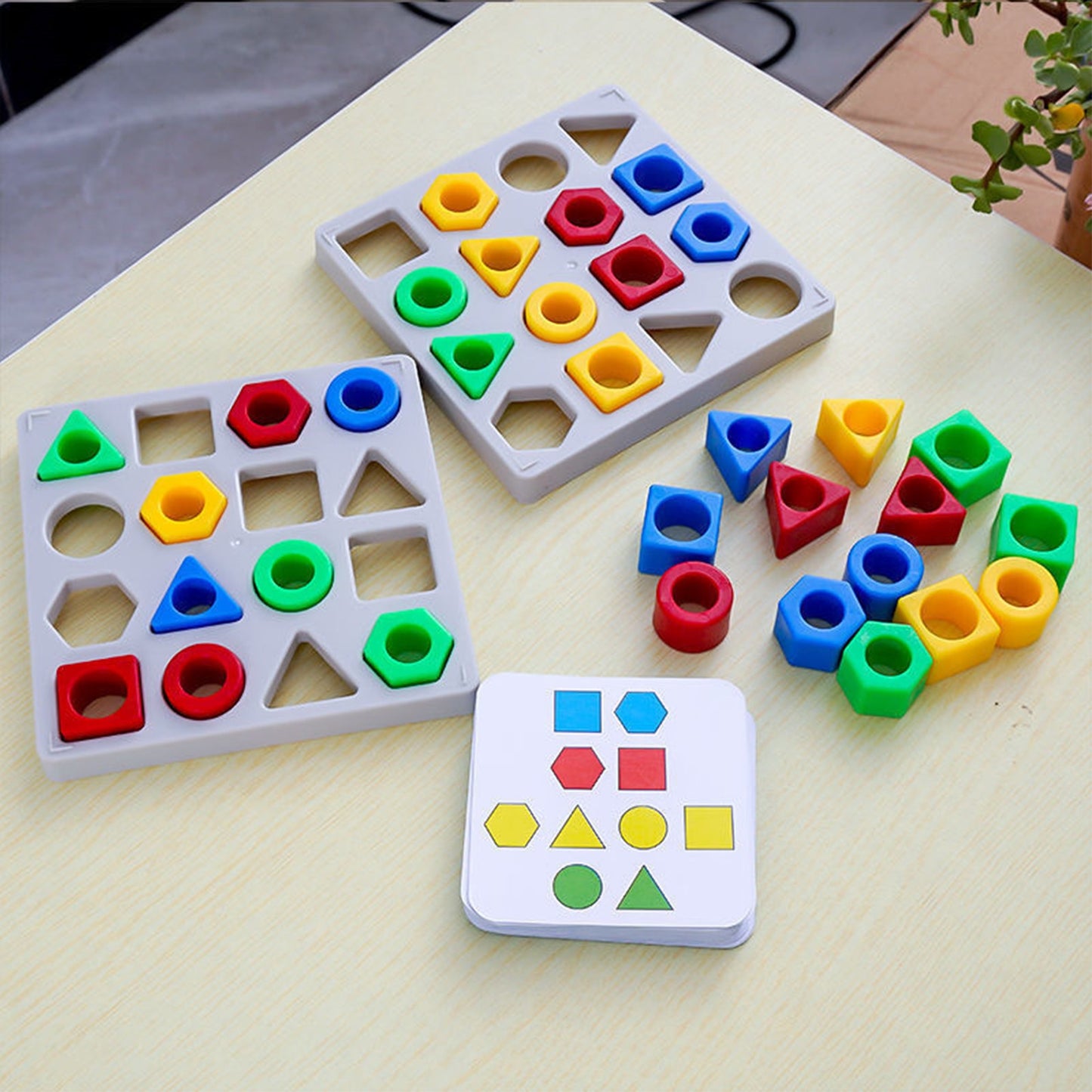 Geometric Shape Color Matching Interactive Toy