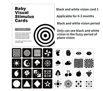Toys Baby Visual Stimulation Card Black White