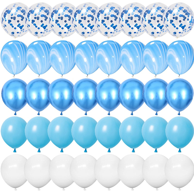 40pcs 12inch Rose Gold Confetti Latex Balloons Happy Birthday Party Decorations