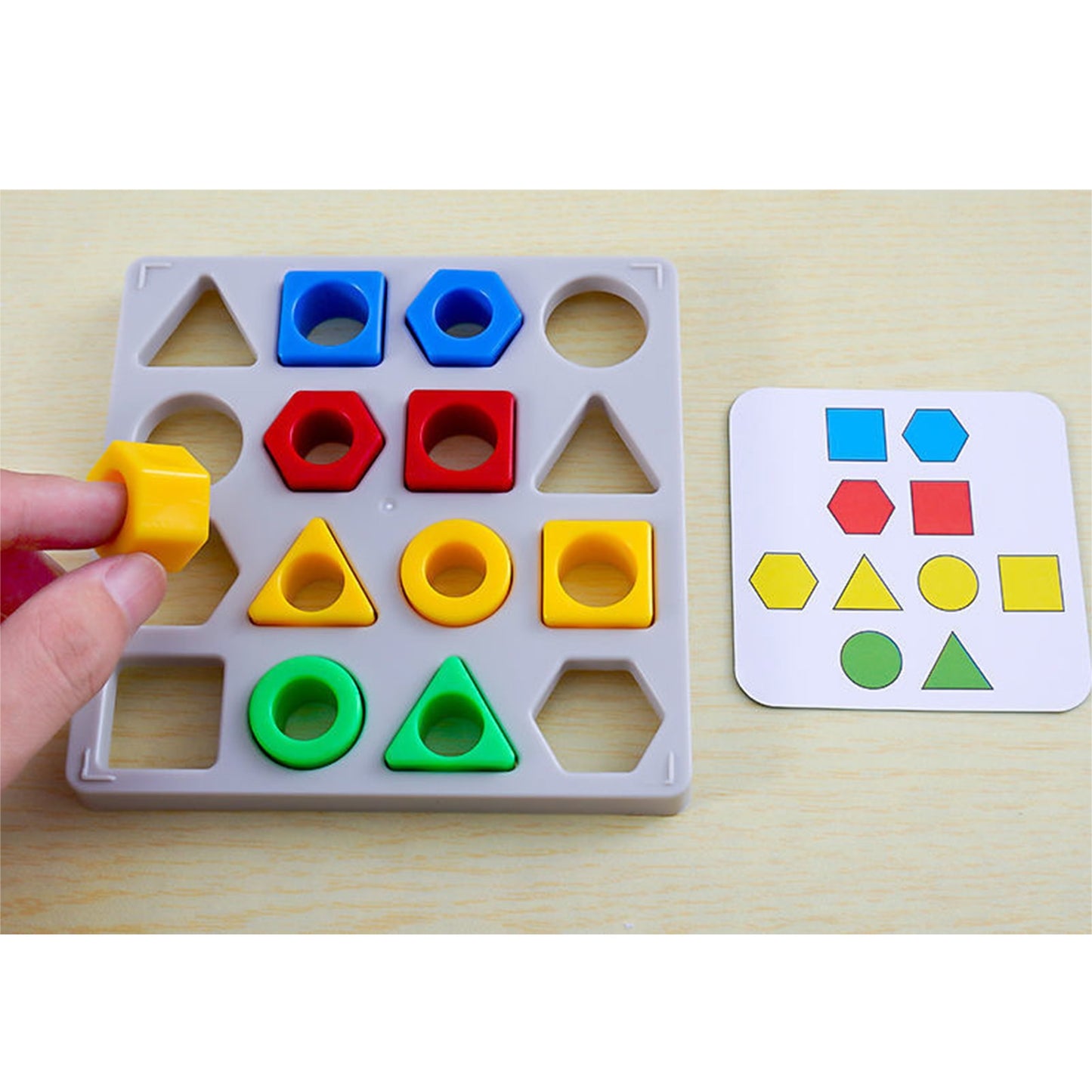 Geometric Shape Color Matching Interactive Toy