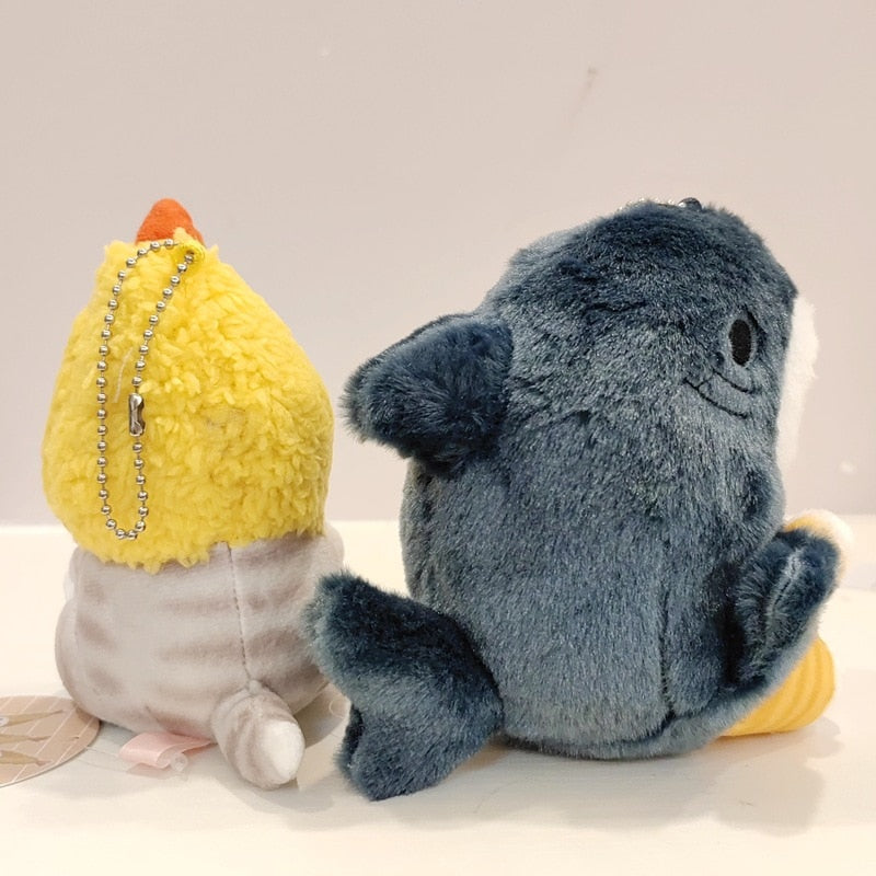Cute Shark Cat Fried Shrimp Cat Plush Doll Pendant Doll Beautiful Room Car Bag Decoration Pendant Opening Holiday Gift