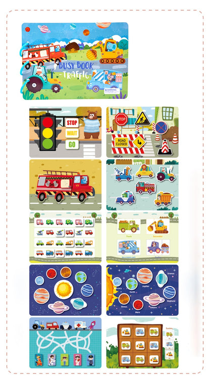 4 Styles Montessori Busy Book For Kids
