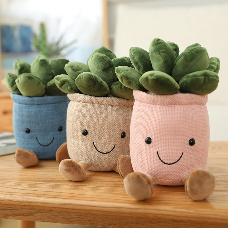 Enchanting Succulent Dreams: Lifelike Plush Creations for Whimsical Home Decor and Playful Kid Gifts