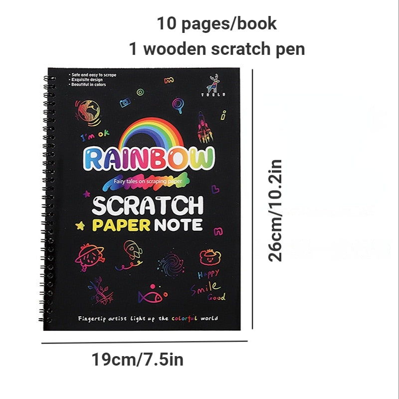 Paper Set for Kids Arts Scraping Painting