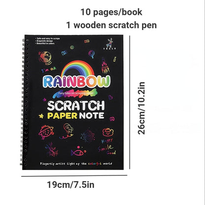 Paper Set for Kids Arts Scraping Painting