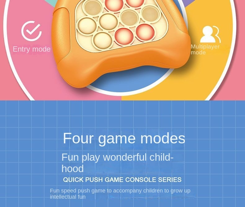 Pop-N-Push Bubbles Game Console: Addictive Fun for Kids, Adults, and Everyone