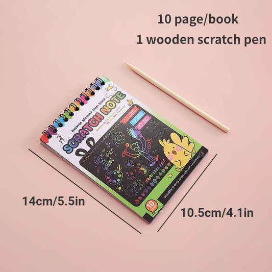 Paper Set for Kids Arts Scraping Painting