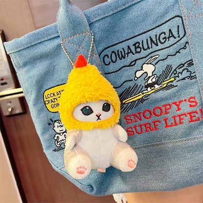 Cute Shark Cat Fried Shrimp Cat Plush Doll Pendant Doll Beautiful Room Car Bag Decoration Pendant Opening Holiday Gift