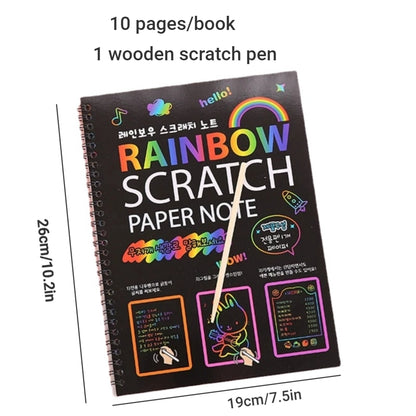 Paper Set for Kids Arts Scraping Painting