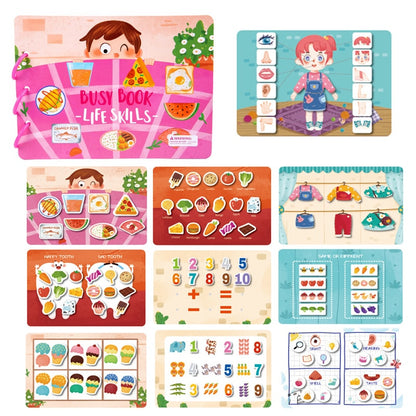 4 Styles Montessori Busy Book For Kids
