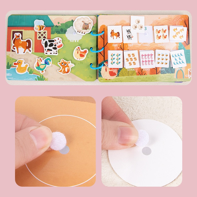 4 Styles Montessori Busy Book For Kids