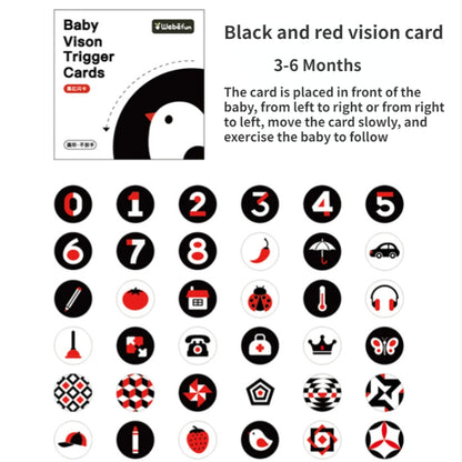 Toys Baby Visual Stimulation Card Black White