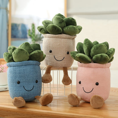 Enchanting Succulent Dreams: Lifelike Plush Creations for Whimsical Home Decor and Playful Kid Gifts