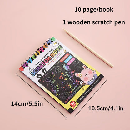 Paper Set for Kids Arts Scraping Painting