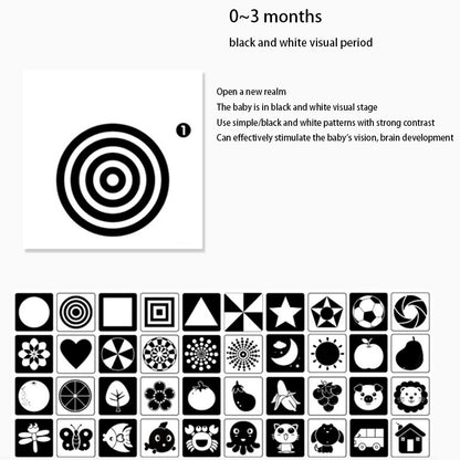 Toys Baby Visual Stimulation Card Black White