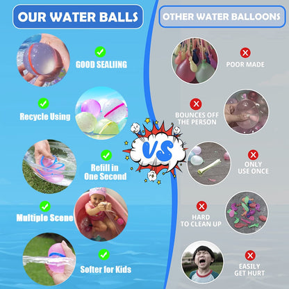 Reusable Water Balloons Magnetic Water Balls 6PCS