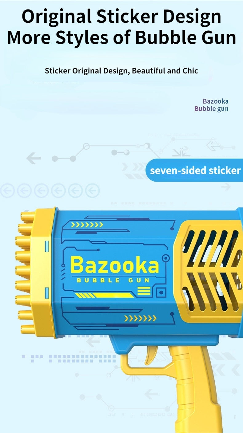 69-Hole Bazooka Bubble Gun Machine