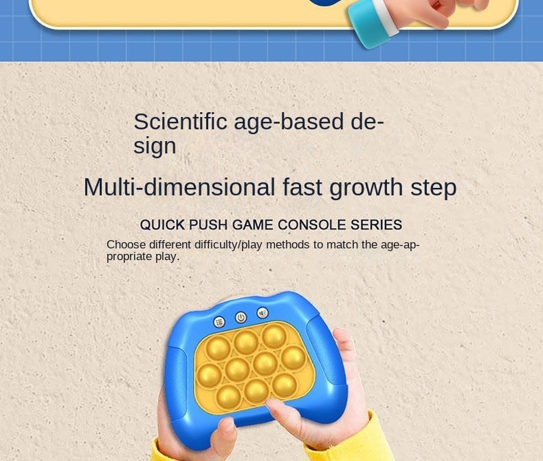 Pop-N-Push Bubbles Game Console: Addictive Fun for Kids, Adults, and Everyone