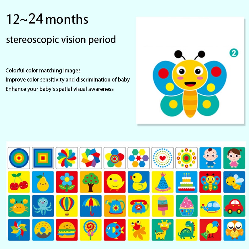 Toys Baby Visual Stimulation Card Black White