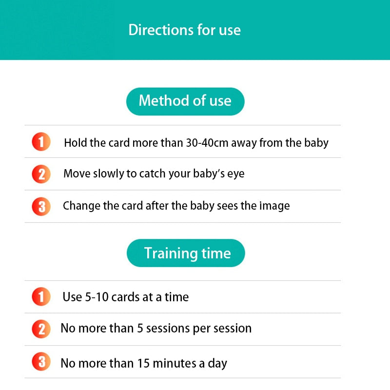 Toys Baby Visual Stimulation Card Black White