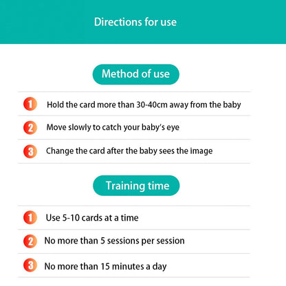 Toys Baby Visual Stimulation Card Black White