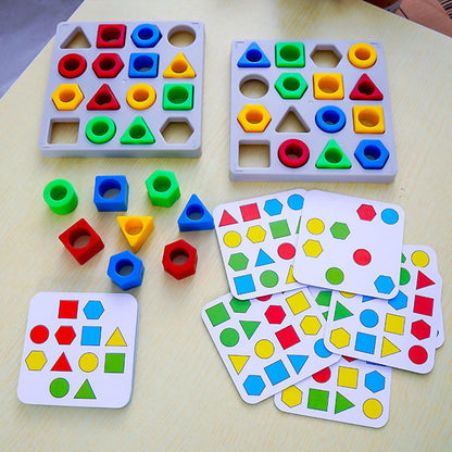 Geometric Shape Color Matching Interactive Toy
