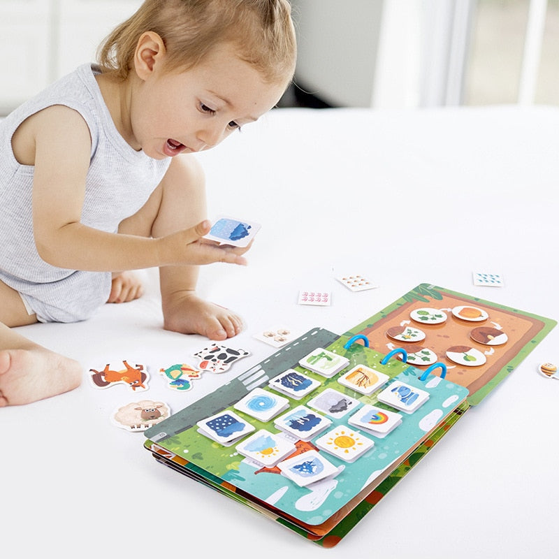 4 Styles Montessori Busy Book For Kids