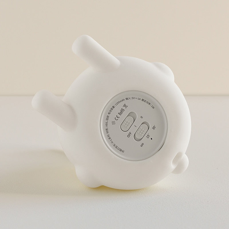 Adorable LED Night Light for Kids: Touch Sensor Bedroom Lamp with Charming Room Decor Appeal