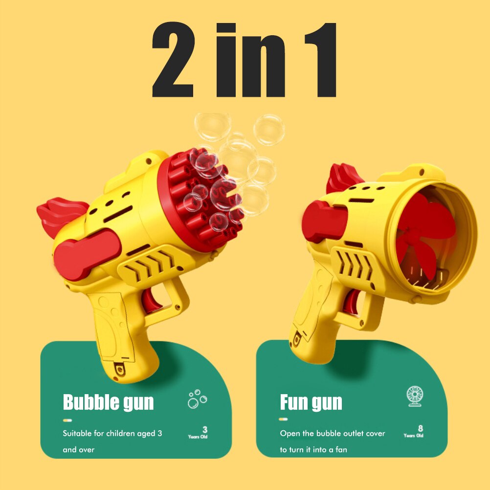 Electric Automatic Bubble Gun