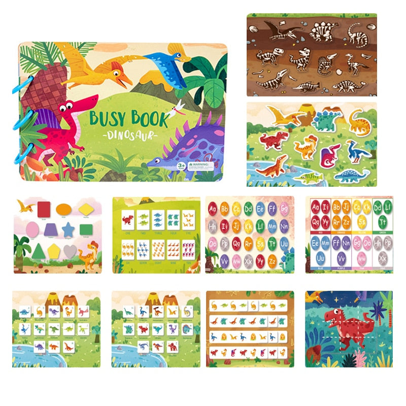 4 Styles Montessori Busy Book For Kids