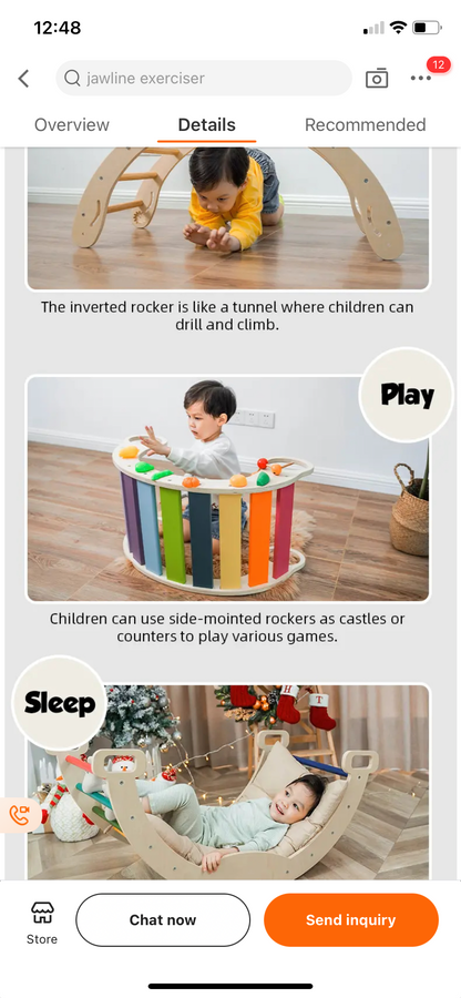 Wooden Toddler Climber Arch