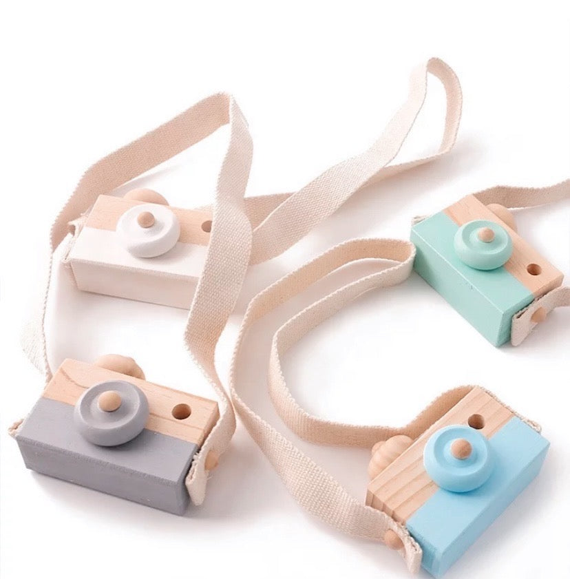 Baby Toy Wooden Mini Camera Toy