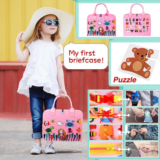 Guolely Busy Board Montessori Toy for 1 2 3 4 Year Old Toddlers