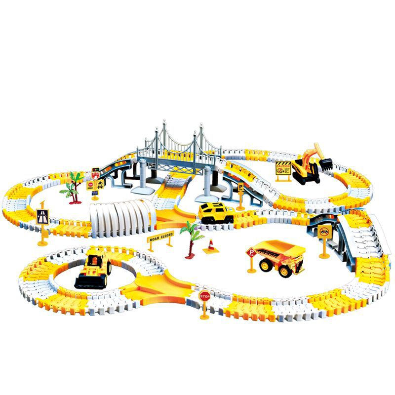 iHaHa 343 PCS Construction Toys Race Tracks for Boys Kids Toys