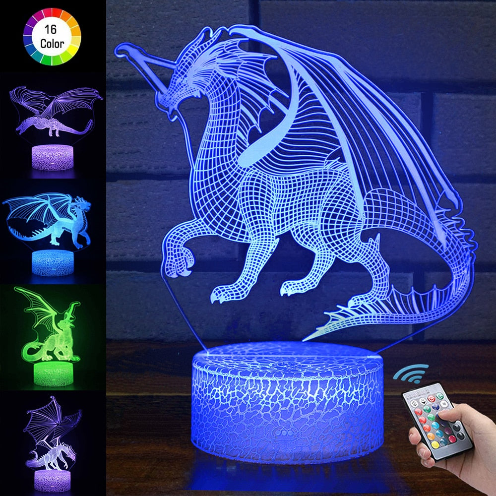 3D Dinosaur LED Night lamp