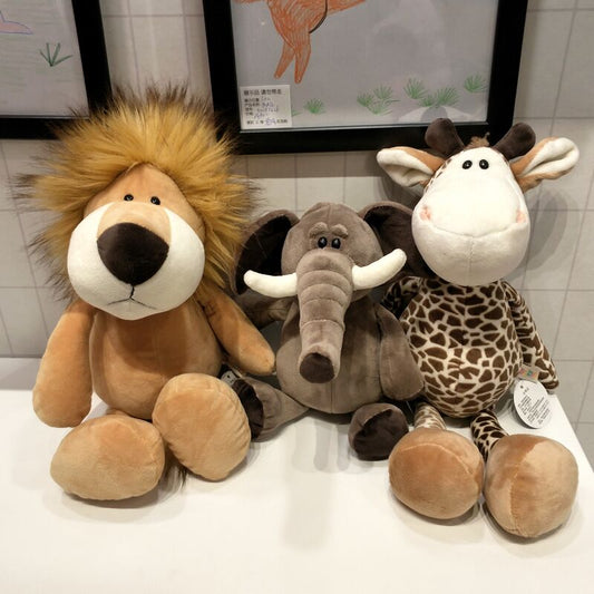 Explore the Wild with Lifelike 25cm Forest Animals Plush Toys - Perfect Kids Gift for Endless Adventures