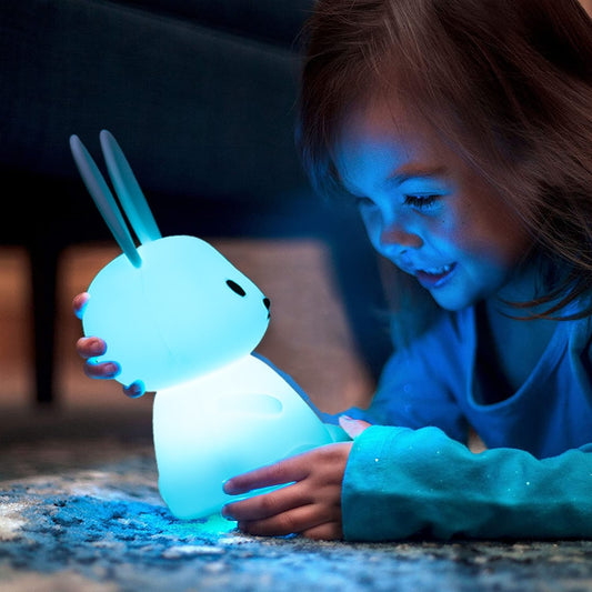 Adorable LED Night Light for Kids: Touch Sensor Bedroom Lamp with Charming Room Decor Appeal