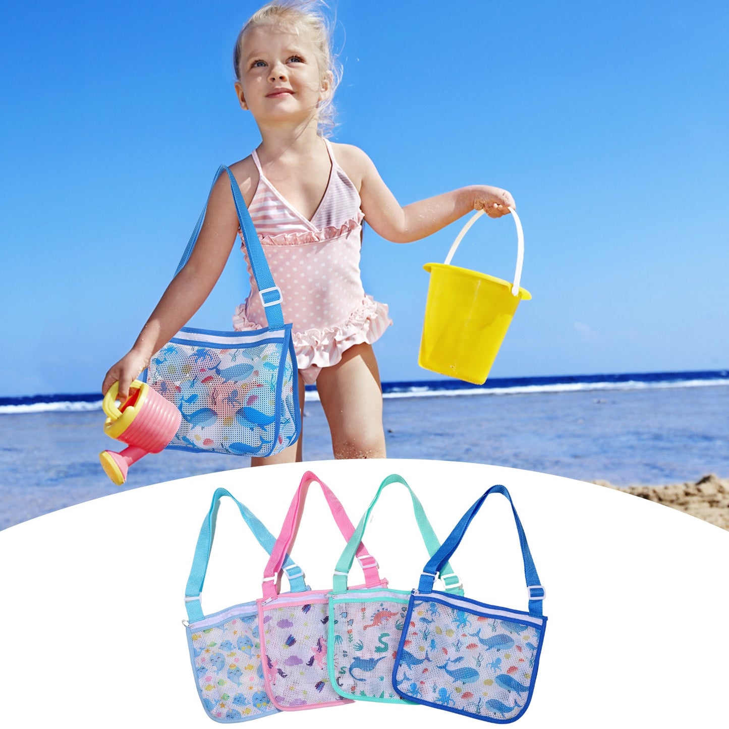 Products Kids Sand Toy Storage Mesh Bag
